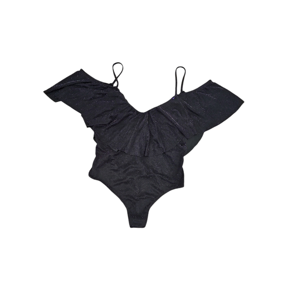 Show Me Your MuMu Glitter Bodysuit in Black - Picture 7 of 11